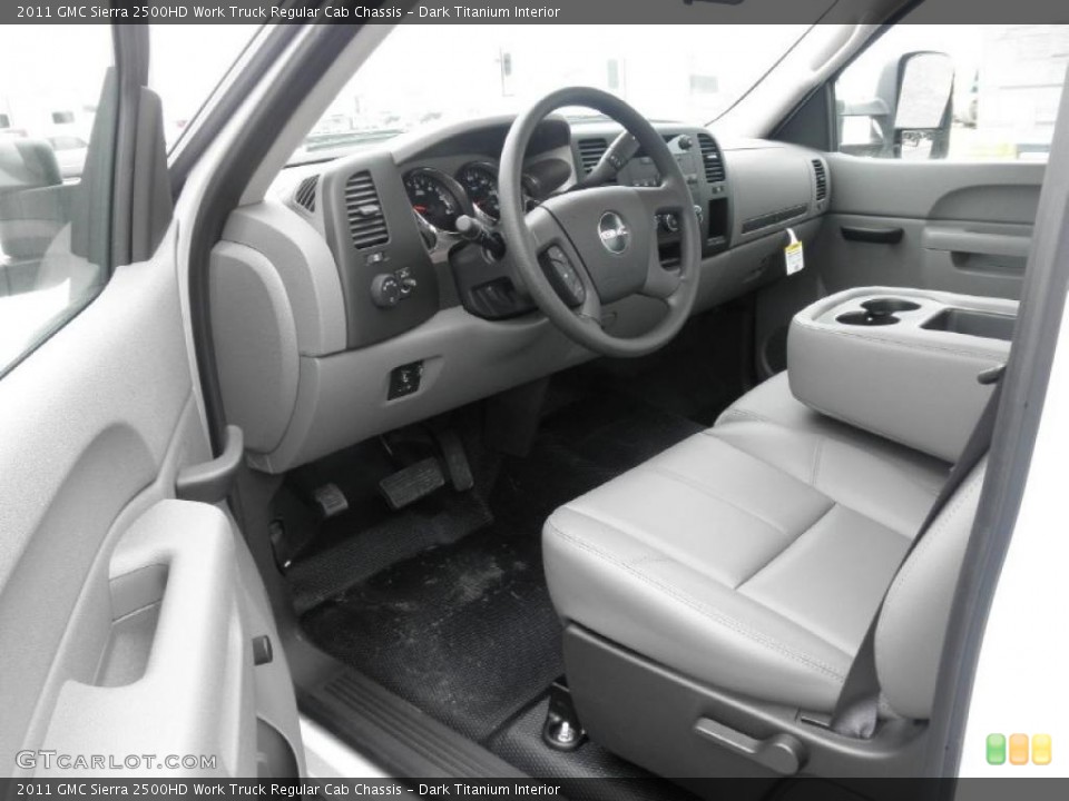 Dark Titanium Interior Photo for the 2011 GMC Sierra 2500HD Work Truck Regular Cab Chassis #47346374