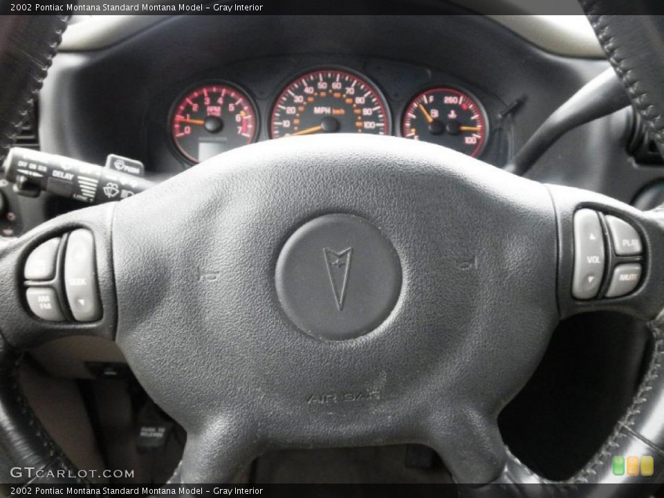 Gray Interior Steering Wheel for the 2002 Pontiac Montana  #47347094
