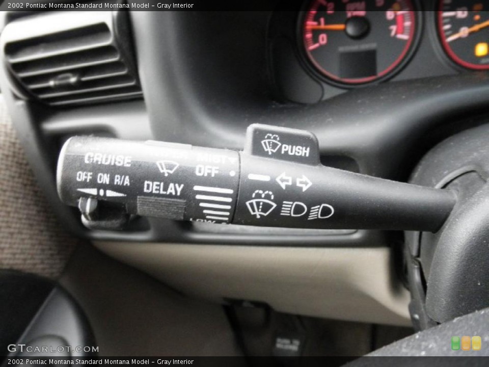 Gray Interior Controls for the 2002 Pontiac Montana  #47347123