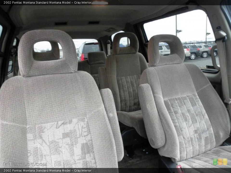 Gray Interior Photo for the 2002 Pontiac Montana  #47347265