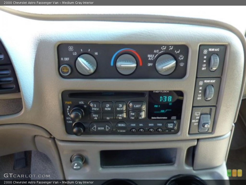 Medium Gray Interior Controls for the 2000 Chevrolet Astro Passenger Van #47348087