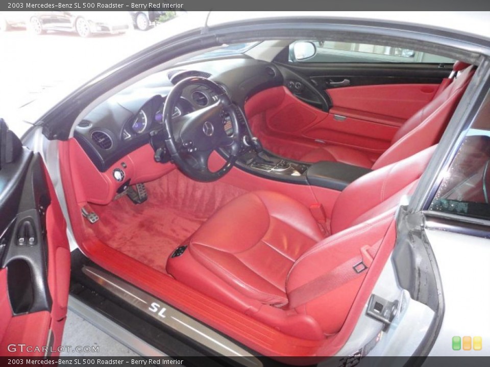 Berry Red Interior Photo for the 2003 Mercedes-Benz SL 500 Roadster #47348333