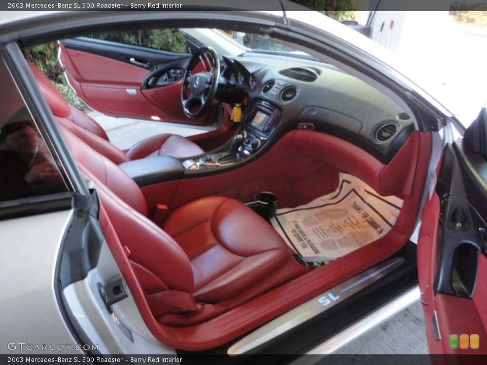Berry Red Interior Photo for the 2003 Mercedes-Benz SL 500 Roadster #47348342