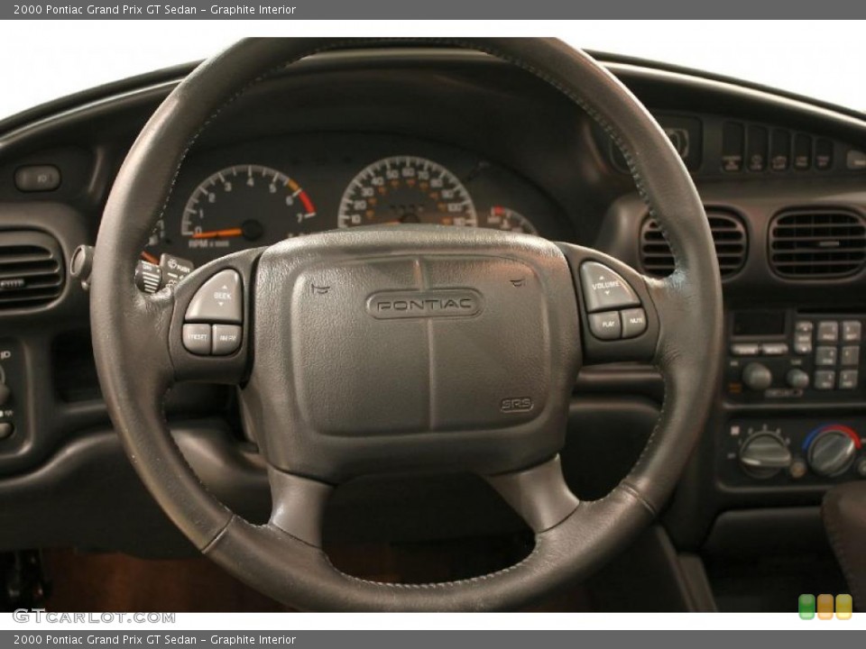 Graphite Interior Steering Wheel for the 2000 Pontiac Grand Prix GT Sedan #47349371