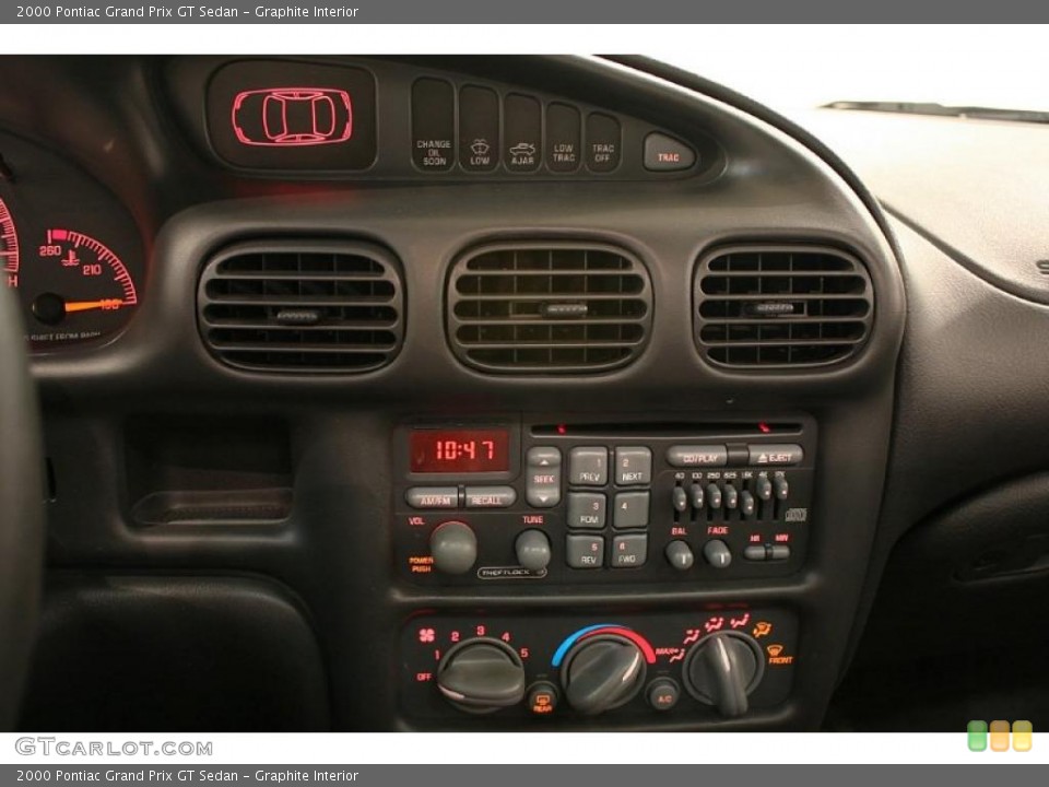 Graphite Interior Controls for the 2000 Pontiac Grand Prix GT Sedan #47349383