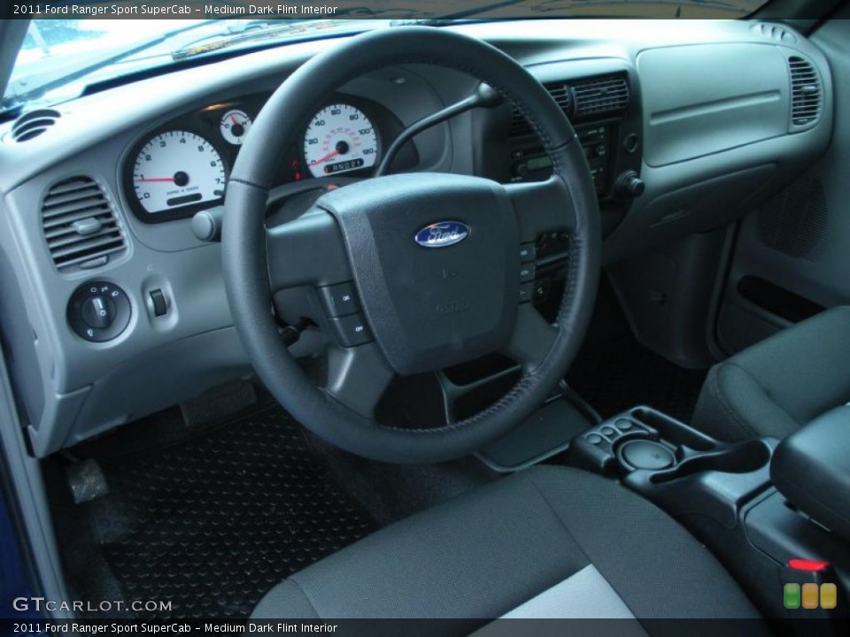 Medium Dark Flint Interior Prime Interior for the 2011 Ford Ranger Sport SuperCab #47351453