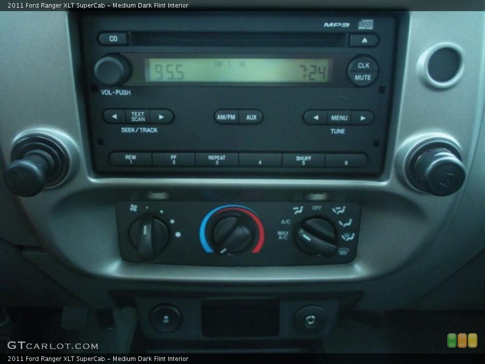 Medium Dark Flint Interior Controls for the 2011 Ford Ranger XLT SuperCab #47351663