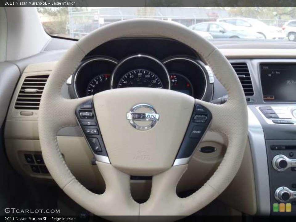 Beige Interior Steering Wheel for the 2011 Nissan Murano SL #47351798