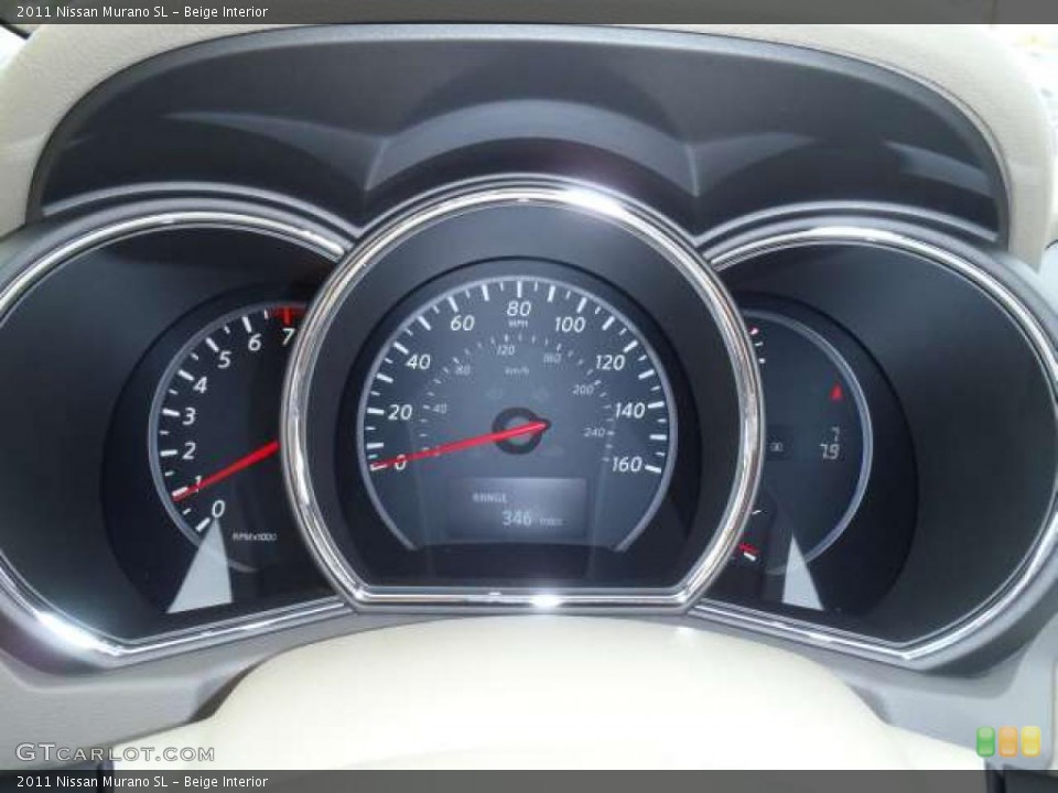 Beige Interior Gauges for the 2011 Nissan Murano SL #47351816