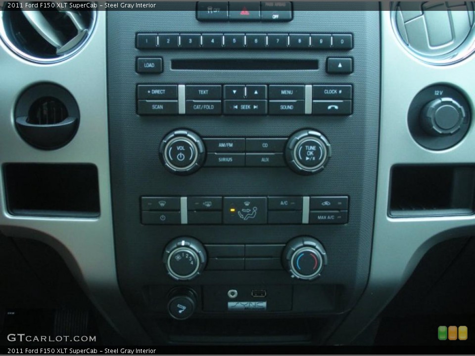 Steel Gray Interior Controls for the 2011 Ford F150 XLT SuperCab #47352812