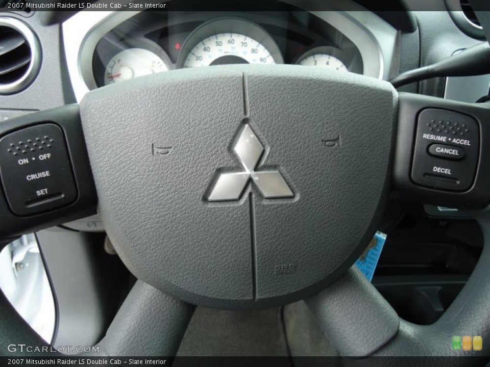 Slate Interior Steering Wheel for the 2007 Mitsubishi Raider LS Double Cab #47352857