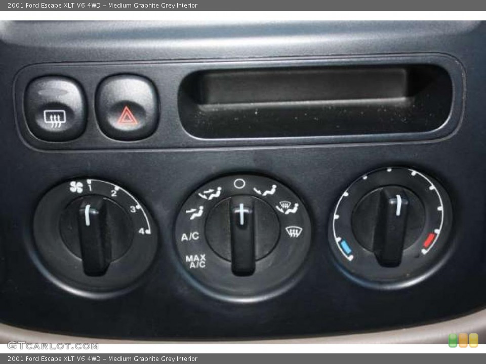 Medium Graphite Grey Interior Controls for the 2001 Ford Escape XLT V6 4WD #47352863