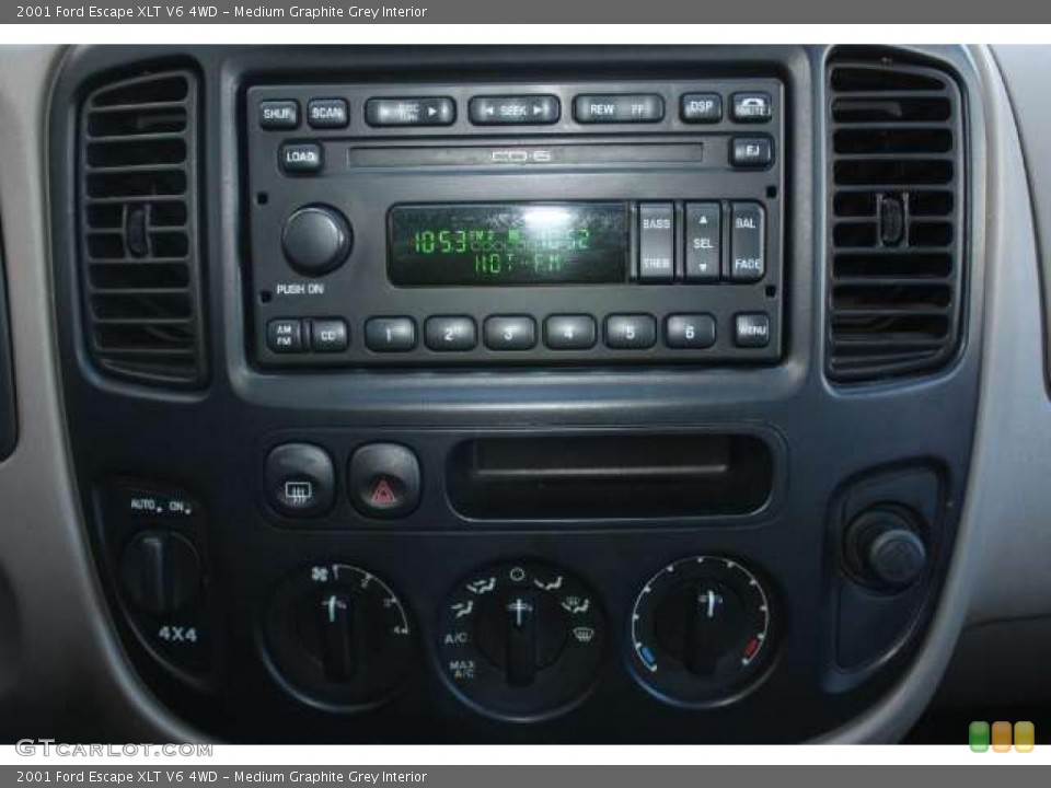 Medium Graphite Grey Interior Controls for the 2001 Ford Escape XLT V6 4WD #47352878