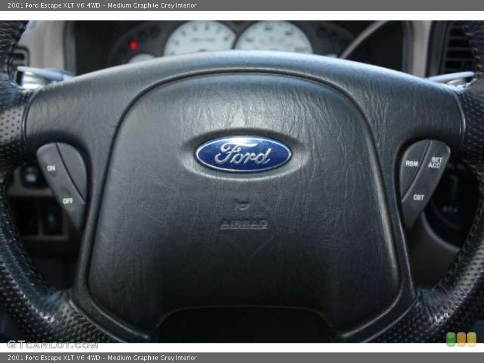 Medium Graphite Grey Interior Controls for the 2001 Ford Escape XLT V6 4WD #47352893