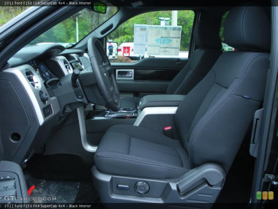 Black Interior Photo for the 2011 Ford F150 FX4 SuperCab 4x4 #47352944