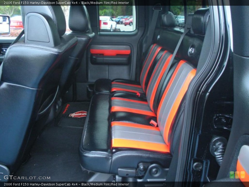 Black/Medium Flint/Red Interior Photo for the 2006 Ford F150 Harley-Davidson SuperCab 4x4 #47353274