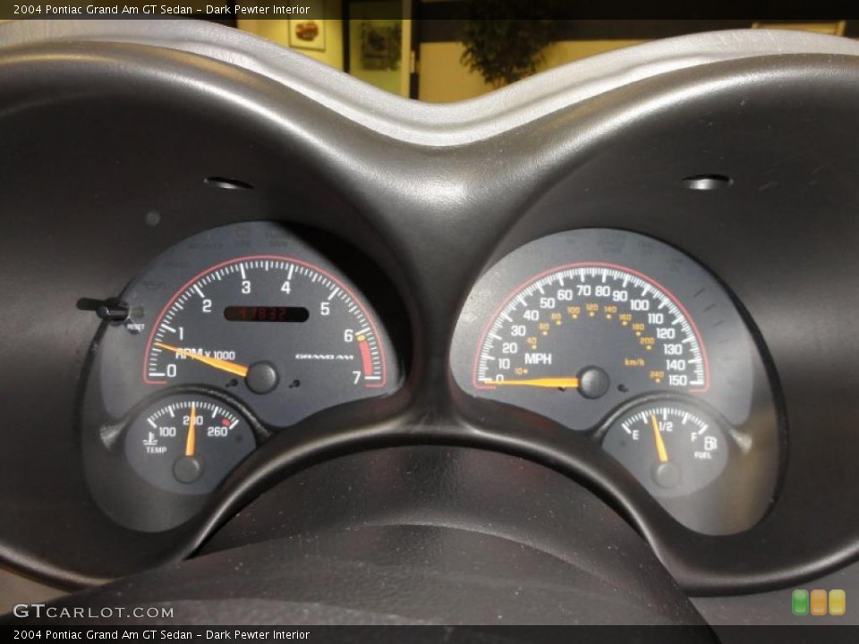 Dark Pewter Interior Gauges for the 2004 Pontiac Grand Am GT Sedan #47354888
