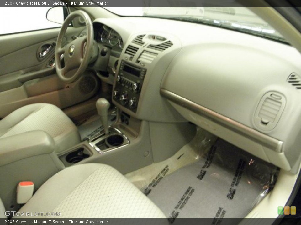 Titanium Gray Interior Dashboard for the 2007 Chevrolet Malibu LT Sedan #47355011