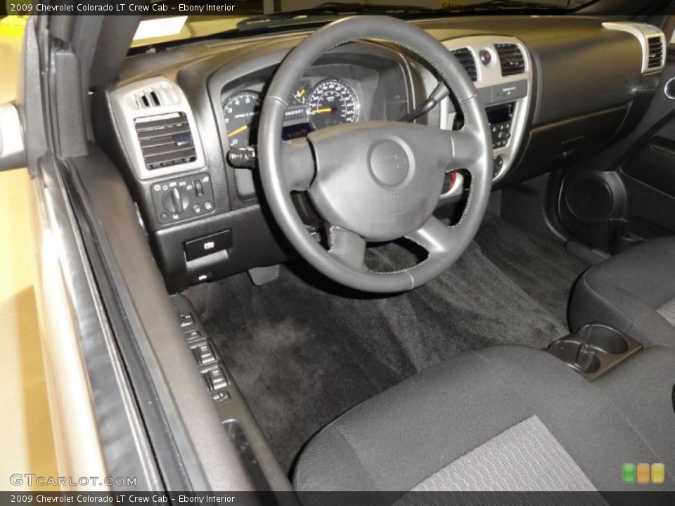 Ebony Interior Prime Interior for the 2009 Chevrolet Colorado LT Crew Cab #47355074