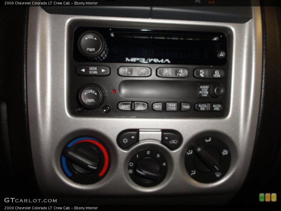 Ebony Interior Controls for the 2009 Chevrolet Colorado LT Crew Cab #47355385