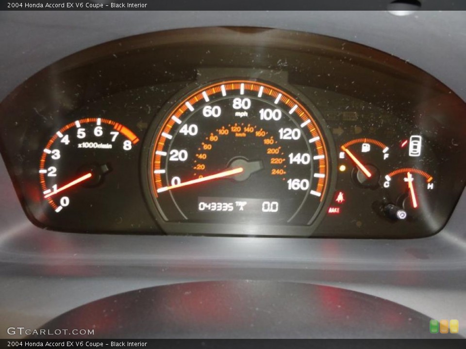 Black Interior Gauges for the 2004 Honda Accord EX V6 Coupe #47356928