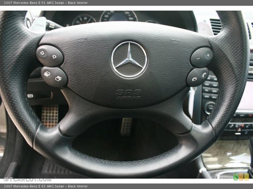 Black Interior Steering Wheel for the 2007 Mercedes-Benz E 63 AMG Sedan #47357297