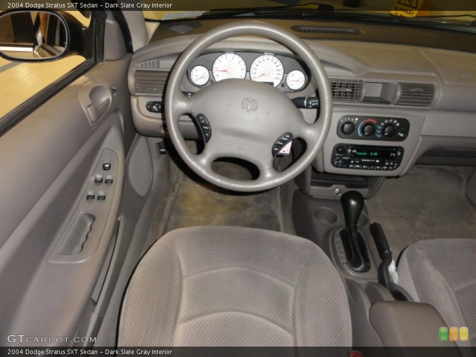 Dark Slate Gray Interior Dashboard for the 2004 Dodge Stratus SXT Sedan #47357303