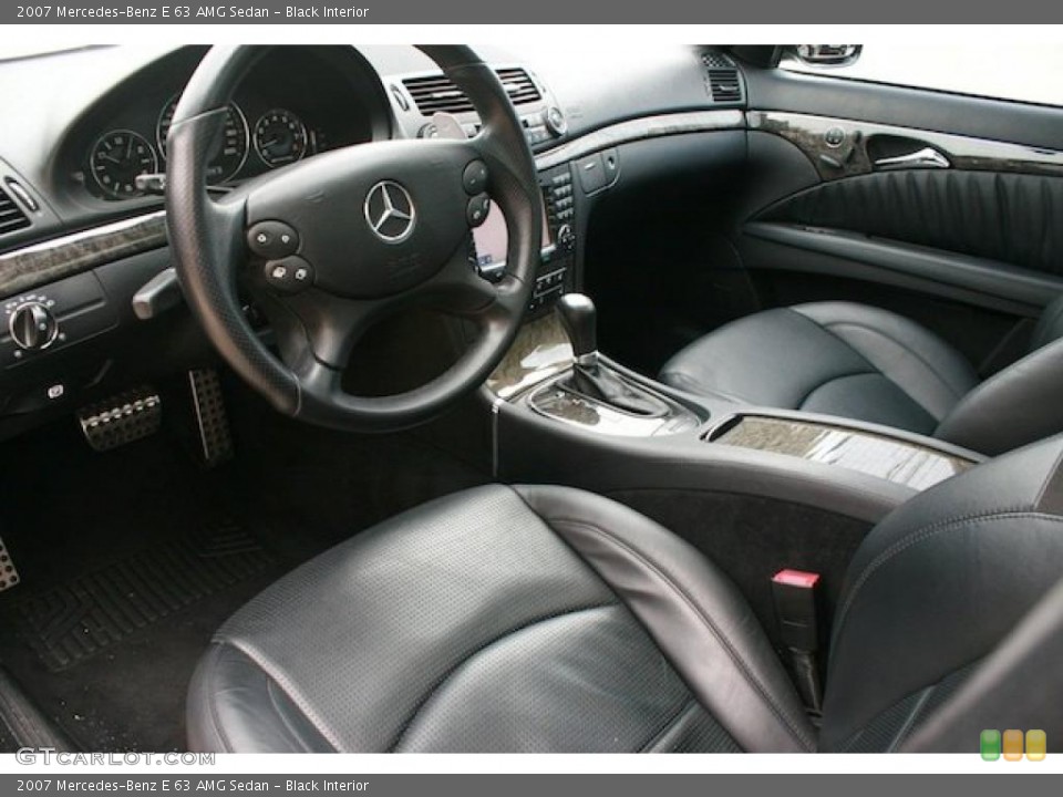 Black Interior Photo for the 2007 Mercedes-Benz E 63 AMG Sedan #47357324