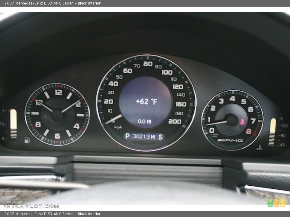 Black Interior Gauges for the 2007 Mercedes-Benz E 63 AMG Sedan #47357552