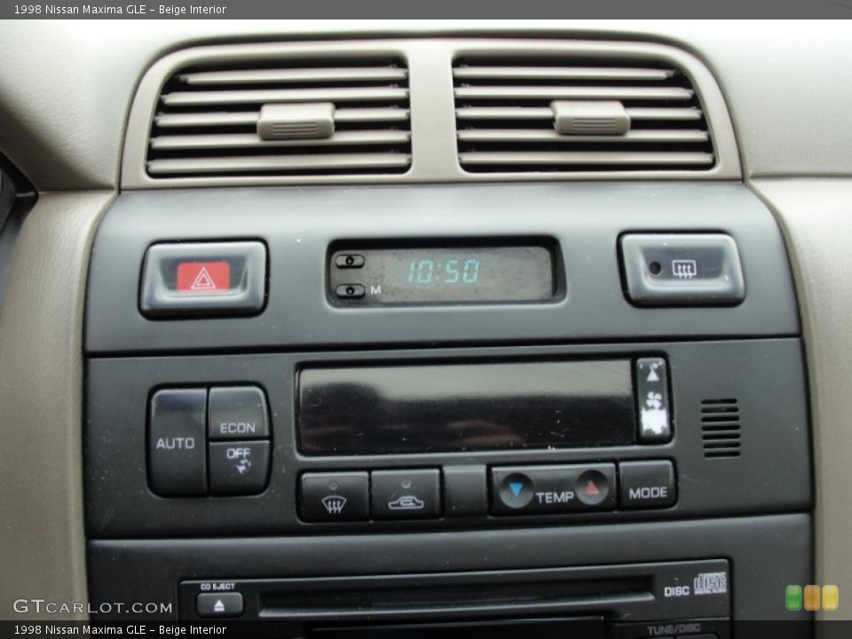 Beige Interior Controls for the 1998 Nissan Maxima GLE #47358527