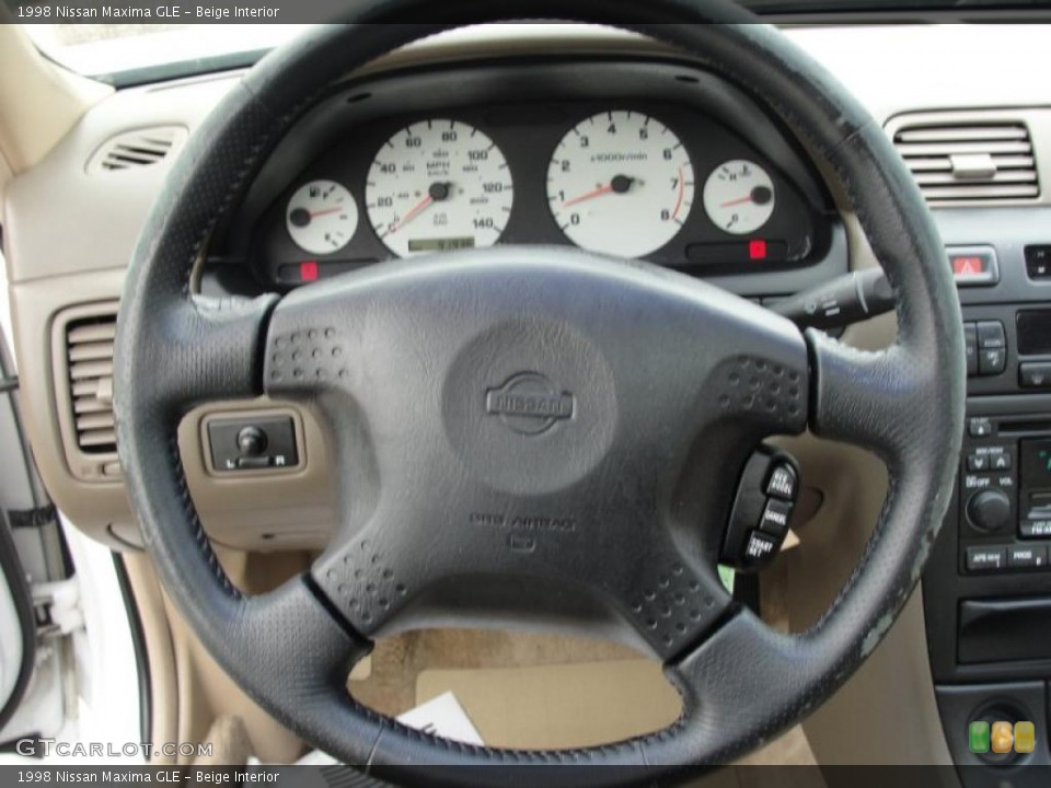 Beige Interior Steering Wheel for the 1998 Nissan Maxima GLE #47358566