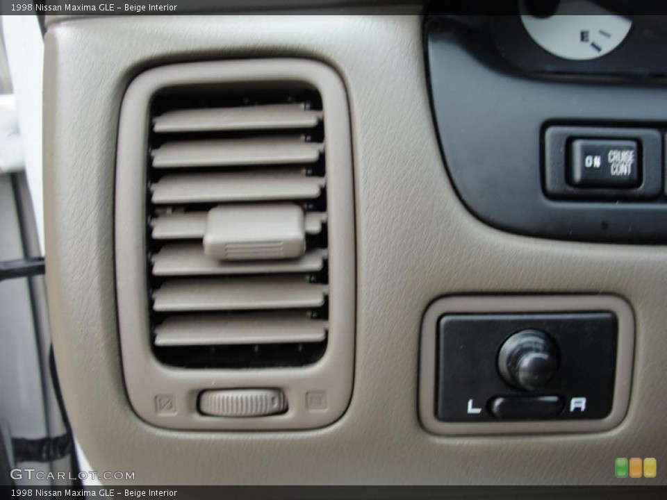 Beige Interior Controls for the 1998 Nissan Maxima GLE #47358611