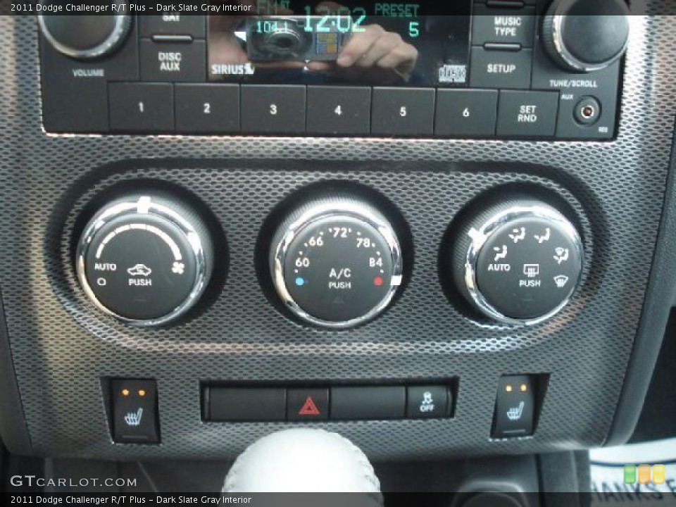 Dark Slate Gray Interior Controls for the 2011 Dodge Challenger R/T Plus #47359202