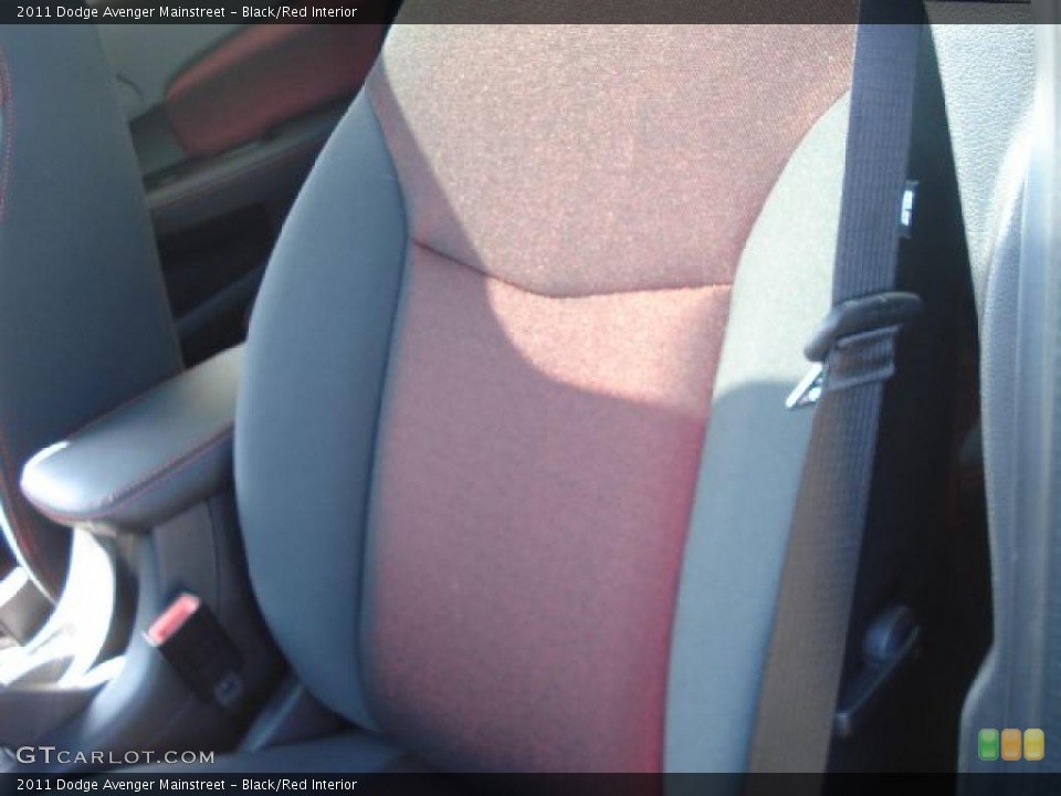 Black/Red Interior Photo for the 2011 Dodge Avenger Mainstreet #47359364