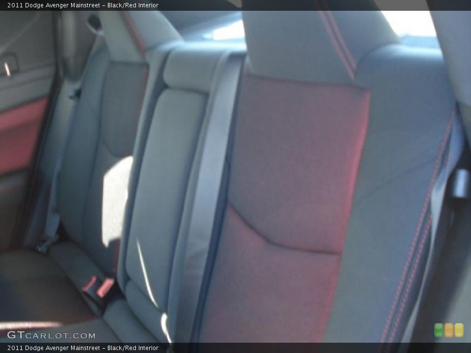 Black/Red Interior Photo for the 2011 Dodge Avenger Mainstreet #47359388
