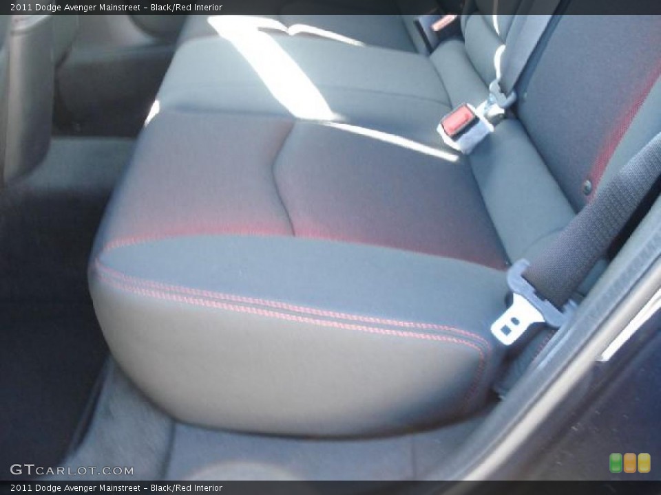 Black/Red Interior Photo for the 2011 Dodge Avenger Mainstreet #47359403