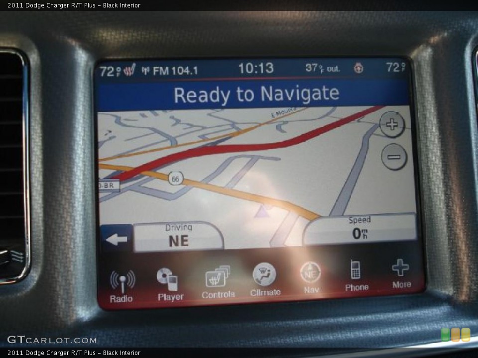 Black Interior Navigation for the 2011 Dodge Charger R/T Plus #47359706