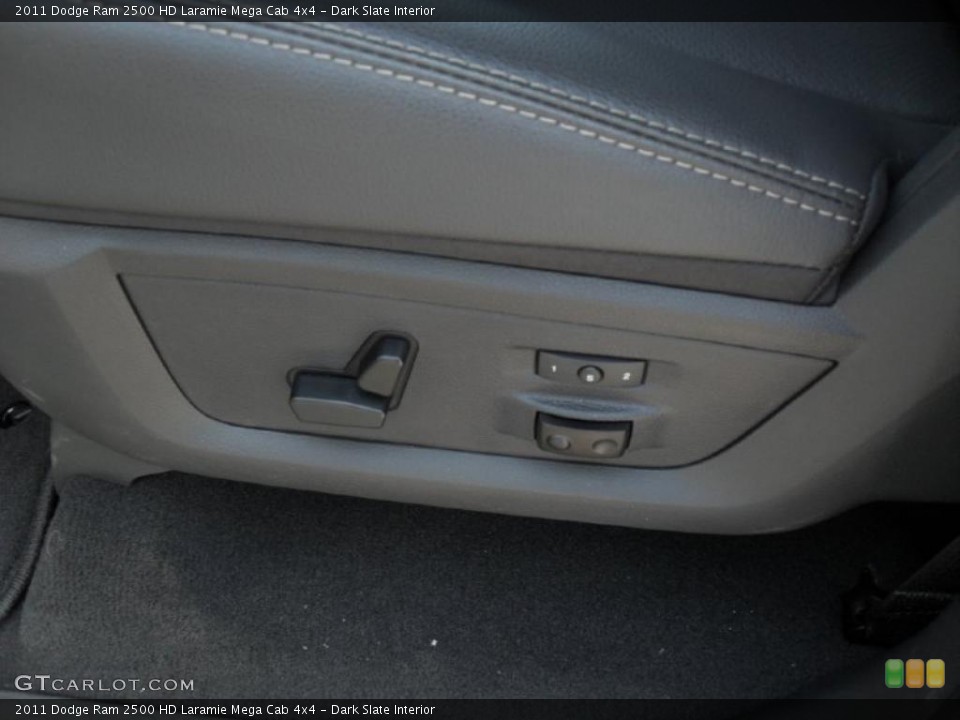Dark Slate Interior Controls for the 2011 Dodge Ram 2500 HD Laramie Mega Cab 4x4 #47359979