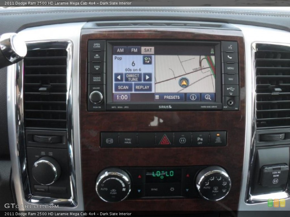 Dark Slate Interior Navigation for the 2011 Dodge Ram 2500 HD Laramie Mega Cab 4x4 #47360039