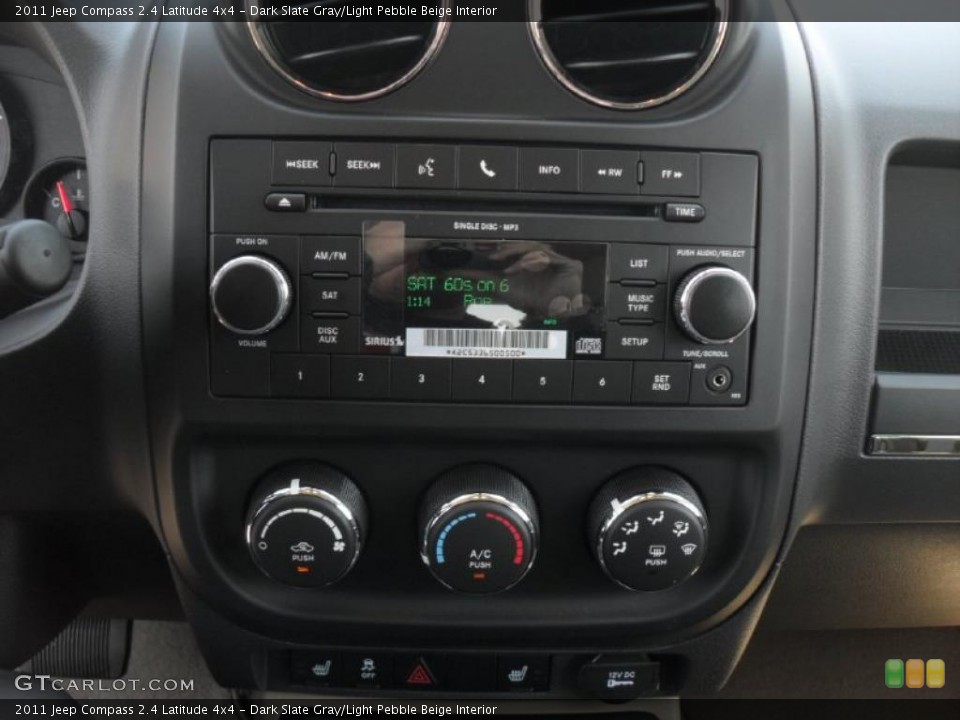 Dark Slate Gray/Light Pebble Beige Interior Controls for the 2011 Jeep Compass 2.4 Latitude 4x4 #47360477