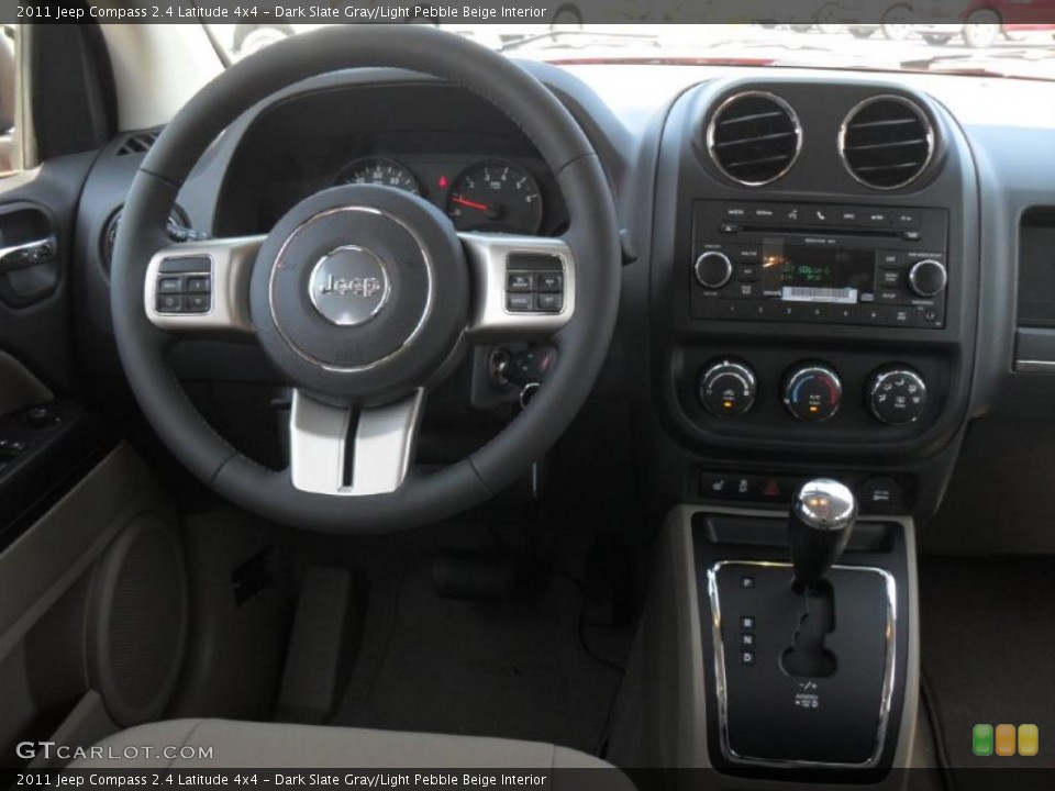 Dark Slate Gray/Light Pebble Beige Interior Dashboard for the 2011 Jeep Compass 2.4 Latitude 4x4 #47360552