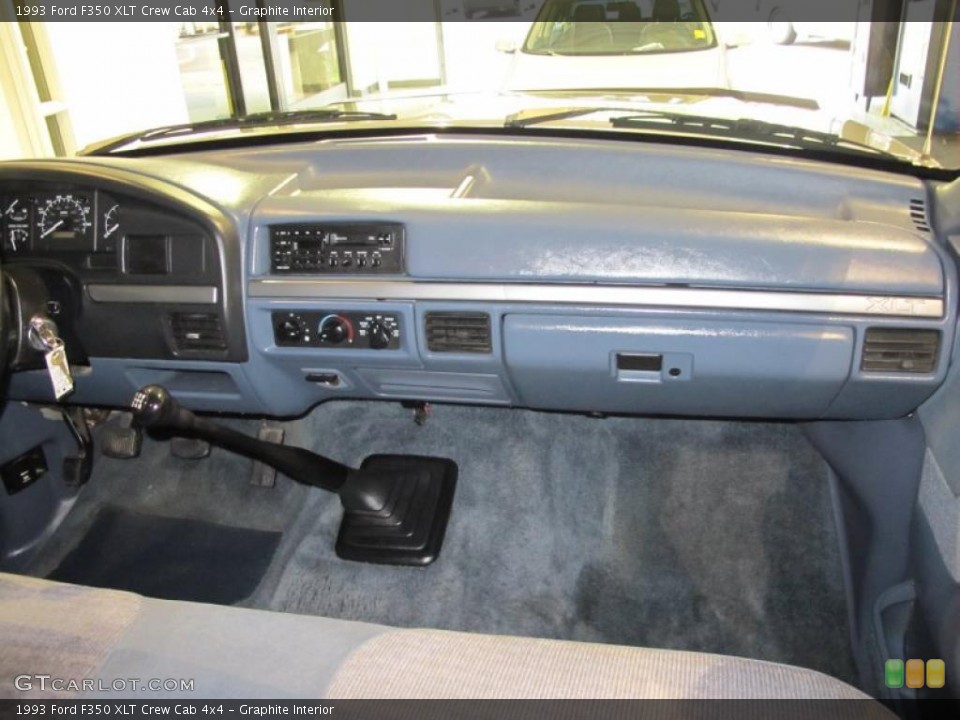 Graphite Interior Dashboard for the 1993 Ford F350 XLT Crew Cab 4x4 #47361299