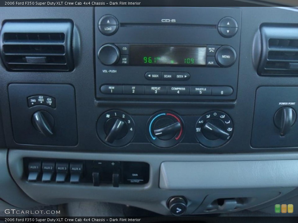 Dark Flint Interior Controls for the 2006 Ford F350 Super Duty XLT Crew Cab 4x4 Chassis #47361305