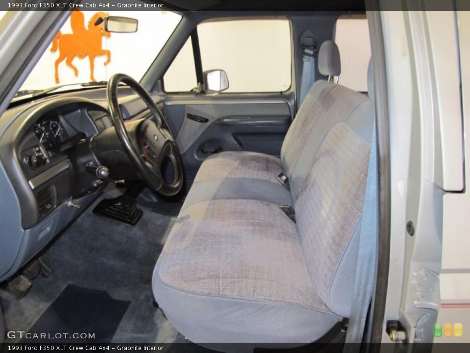 Graphite Interior Photo for the 1993 Ford F350 XLT Crew Cab 4x4 #47361359
