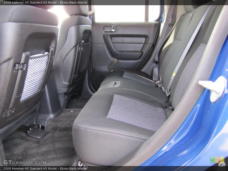 Ebony Black Interior Photo for the 2006 Hummer H3  #47363219