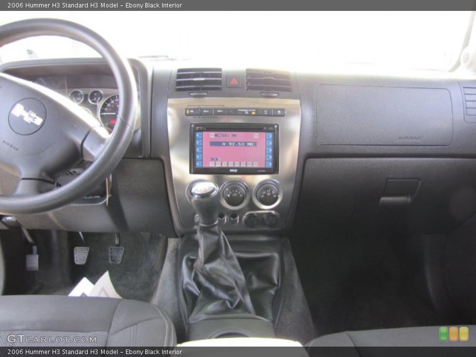 Ebony Black Interior Dashboard for the 2006 Hummer H3  #47363234