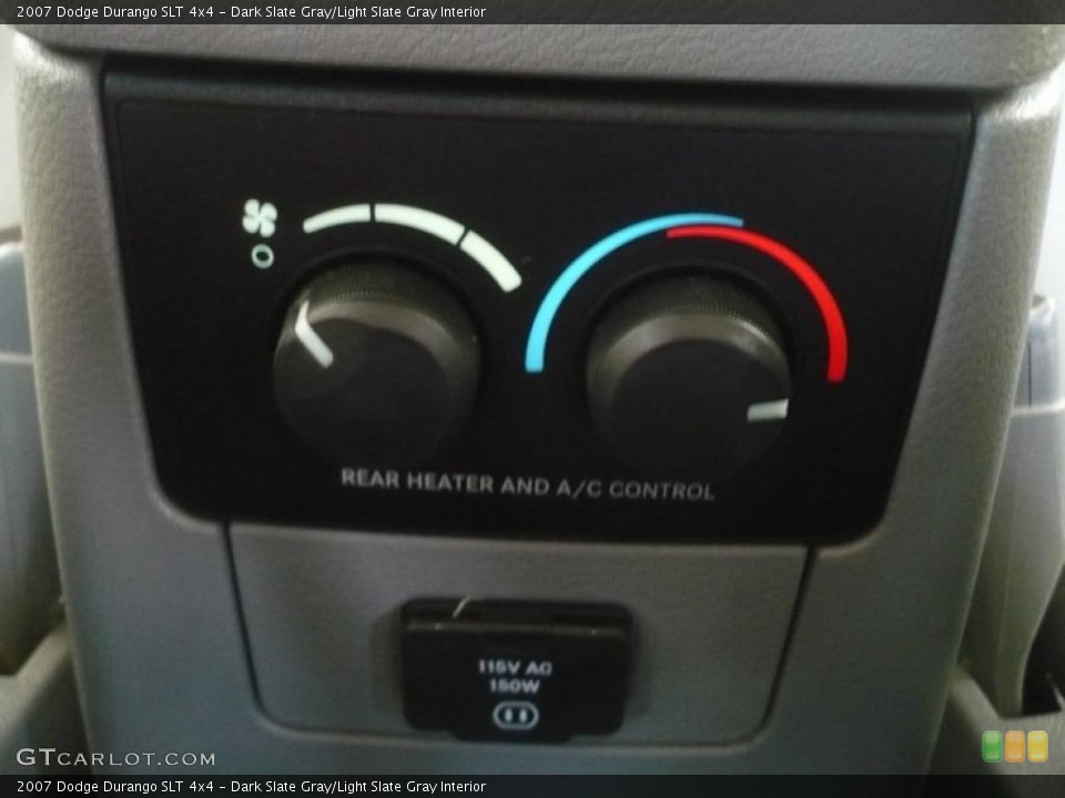 Dark Slate Gray/Light Slate Gray Interior Controls for the 2007 Dodge Durango SLT 4x4 #47363432