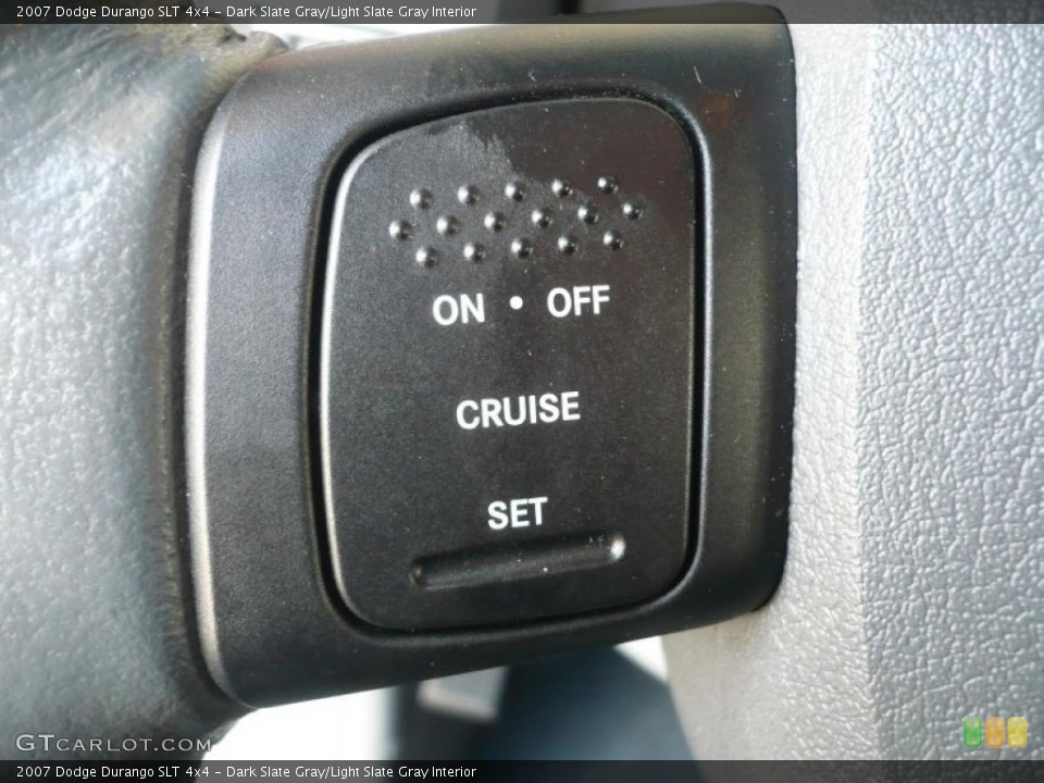Dark Slate Gray/Light Slate Gray Interior Controls for the 2007 Dodge Durango SLT 4x4 #47363516