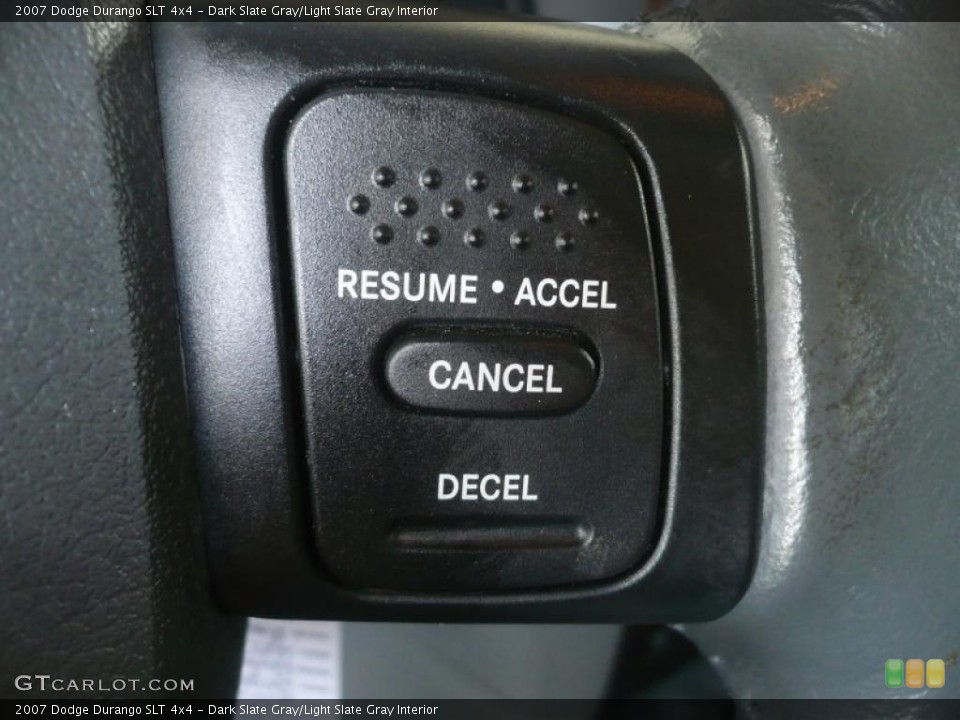 Dark Slate Gray/Light Slate Gray Interior Controls for the 2007 Dodge Durango SLT 4x4 #47363531