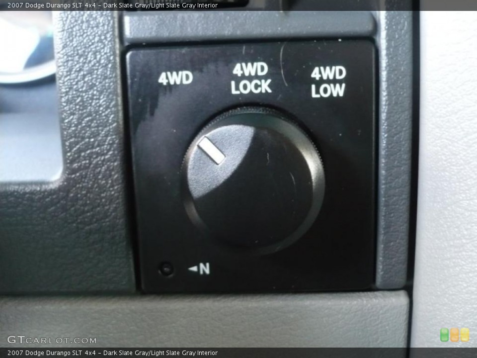 Dark Slate Gray/Light Slate Gray Interior Controls for the 2007 Dodge Durango SLT 4x4 #47363561